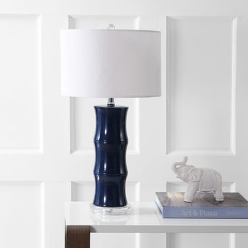 Tiki 26.5" Ceramic LED Table Lamp - JONATHAN Y